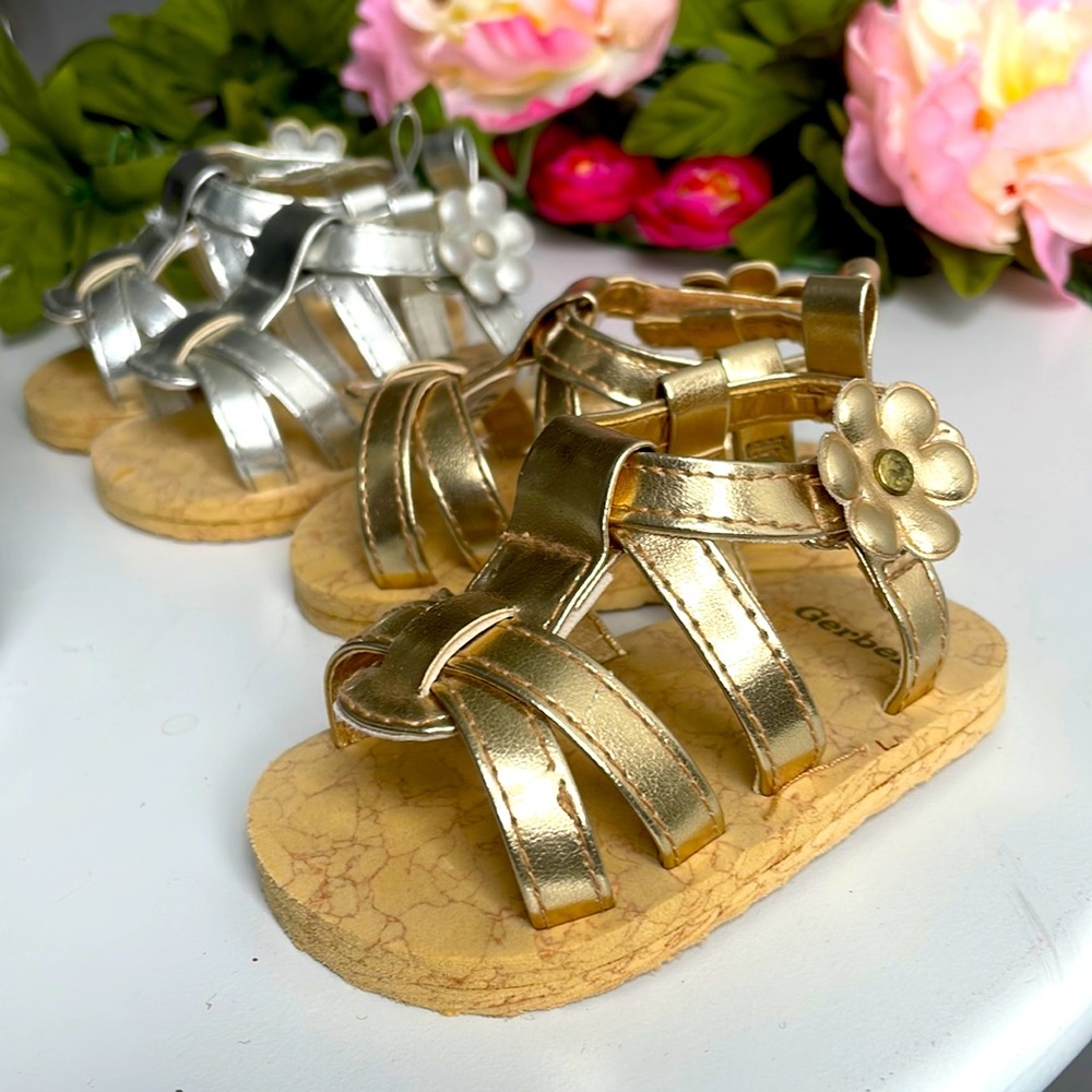Super cute metallic baby sandals - Picture 5 of 13